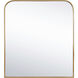 Calabasas 40 X 36 inch Brass Wall Mirror